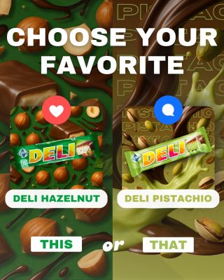 Hazelnut or Pistachio? 🤎💚 Two iconic Czech candies, one tough choice. Deli Hazelnut brings that classic nutty crunch,...